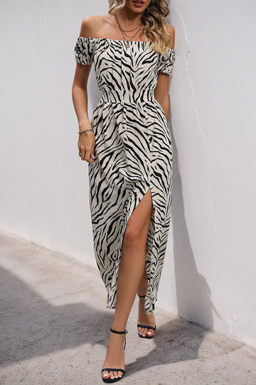 Robe d’été noire fourreau à épaules dénudées